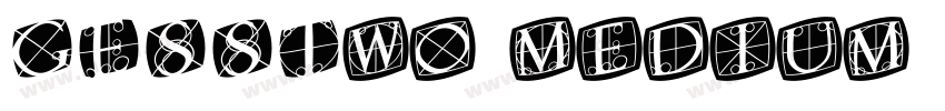 GESSTwo medium字体转换